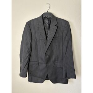 Jos A Bank Blazer Mens 40R Pinstripe Wool Two Button Suit Jacket Classic‎ Fit